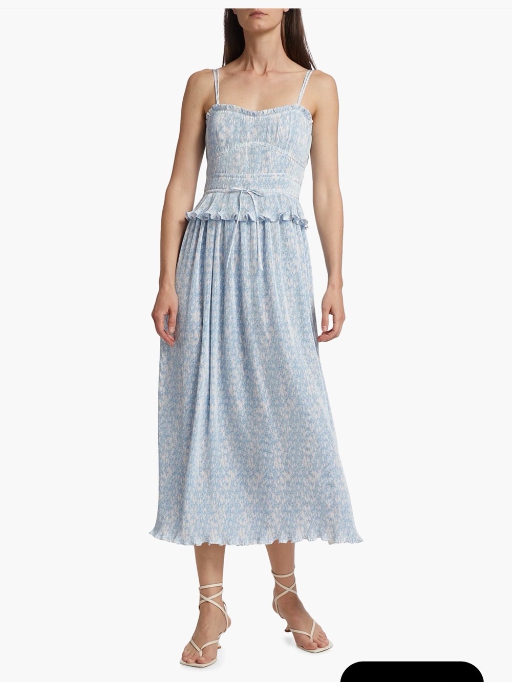 Derek Lam Light Blue and White Dress